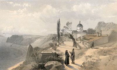 El monasterio de San Jorge y el Cabo Fiolente, mirando al oeste de William Crimea Simpson