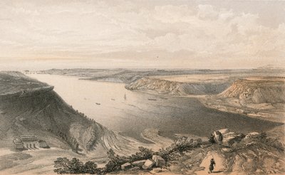El lado norte del puerto de Sebastopol desde la cima del puerto, 22 de junio de 1855 de William Crimea Simpson