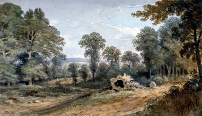 Vista de Bayswater Hill, Londres de William Crotch