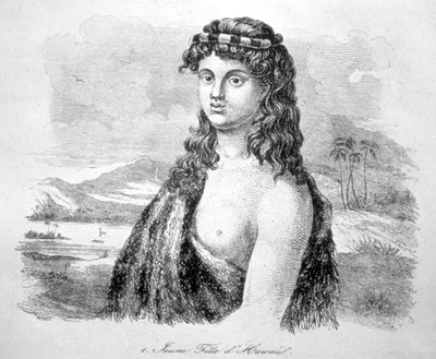 Joven de la isla de Hawái, c. 1824 de William Dampier