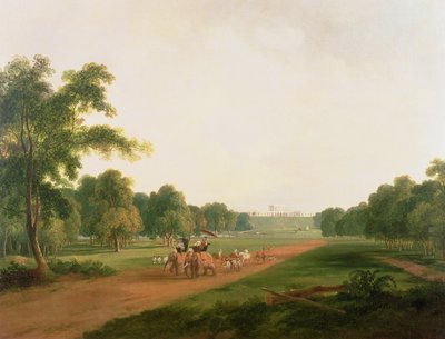 Una partida de caza en India de William Daniell
