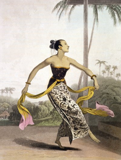 Una Ronggeng o Bailarina, lámina 21 del Vol. I de 
