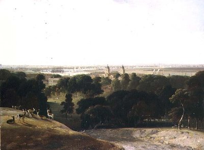 Vista de Londres desde el parque de Greenwich de William Daniell