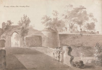 Puente y Puerta de Patna y Fuerte de Monghyr de William Daniell