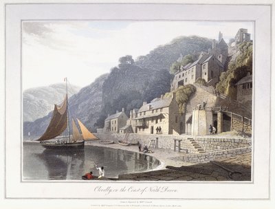Clovelly, en la Costa del Norte de Devon de William Daniell