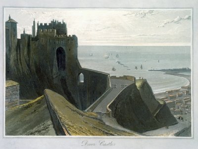 Castillo de Dover, Kent, 1823 de William Daniell