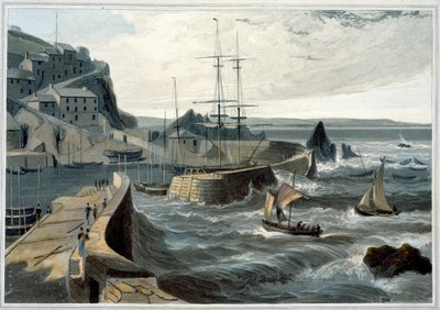 Mevagissey, Cornwall de William Daniell