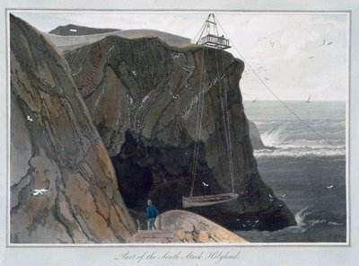 Parte del South Stack, Holyhead, Anglesey, Gales de William Daniell
