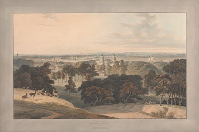 Lámina I: Londres desde Greenwich Park de William Daniell