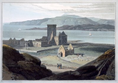 La catedral de Iona, Argyll y Bute, Escocia, 1817 de William Daniell