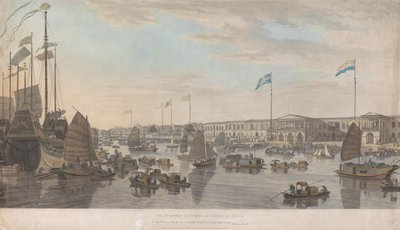 Las factorías europeas en Cantón, China de William Daniell
