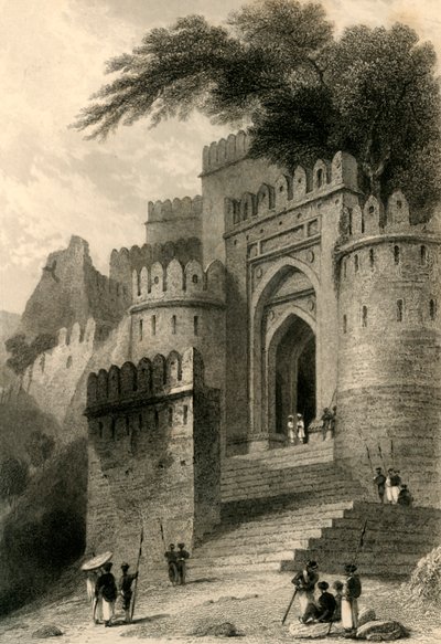 La Puerta Kulnhuttea, Rotas Gur, 1835 de William Daniell
