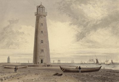 Los Faros de Orford Ness, Suffolk de William Daniell