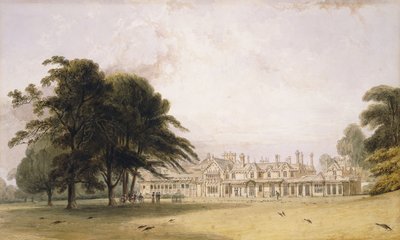 El pabellón real, Parque de Windsor de William Daniell