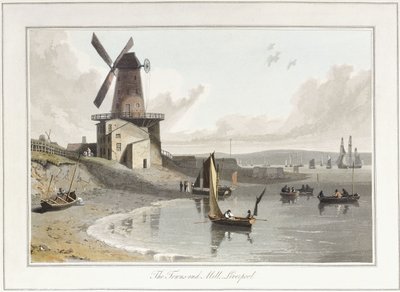El Molino Towns-end, Liverpool, 1814-1825 de William Daniell