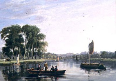 Vista del Támesis en Richmond de William Daniell