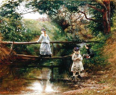 En el Tyne cerca de Ormiston - Niños recogiendo flores silvestres de William Darling McKay