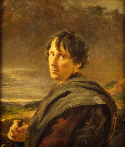 Autorretrato, c.1852 (óleo sobre lienzo) de William Davis