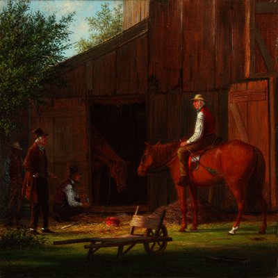El caballo enfermo 1869 (Óleo sobre lienzo) de William Davis
