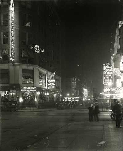 Calle 48 entre Broadway y la Séptima Avenida, 1917 de William Davis Hassler