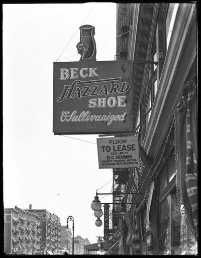 Cartel para Beck Hazzard Shoes, Nueva York, julio de 1916 de William Davis Hassler