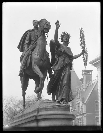 Estatua de William Tecumseh Sherman en la calle 59 y la Quinta Avenida, Ciudad de Nueva York, c.1913 de William Davis Hassler