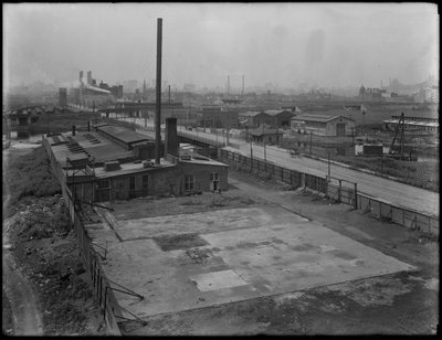 Planta de la Compañía de Productos Metálicos de EE.UU., Borden Avenue y Newtown Creek, Queens, Nueva York, 26 de agosto de 1914 de William Davis Hassler