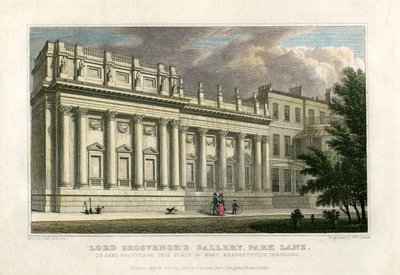 Galería de Lord Grosvenor, Park Lane, Londres, 1828 de William Deeble