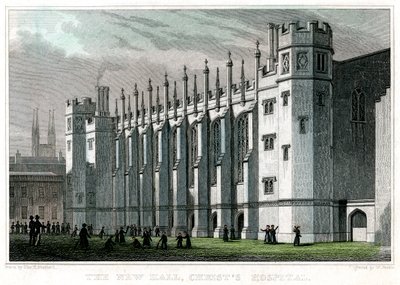 El Nuevo Salón, Hospital de Cristo, Londres, 1828 de William Deeble