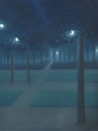 Nocturno en el Parc Royal, Bruselas de William Degouve de Nuncques