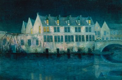 La noche en Brujas de William Degouve de Nuncques
