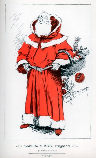 Santa Claus - Inglaterra, 1895 de William Dewar