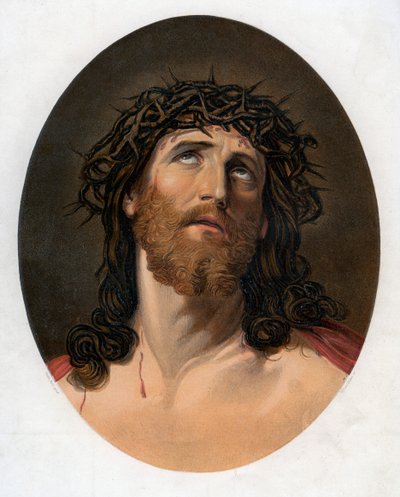 Cristo coronado de espinas, siglo XIX de William Dickes
