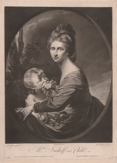 Sra. Imhoff y niño de William Dickinson