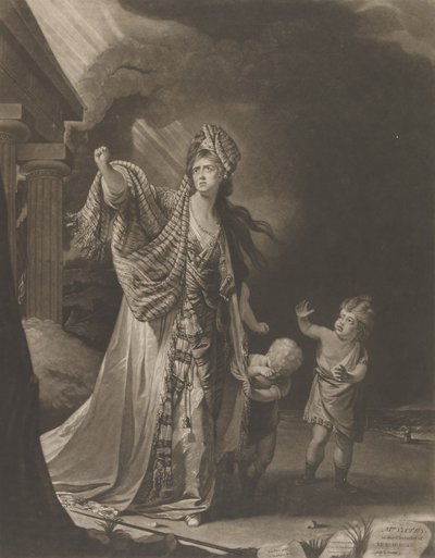 Sra. Yates en el personaje de Medea de William Dickinson