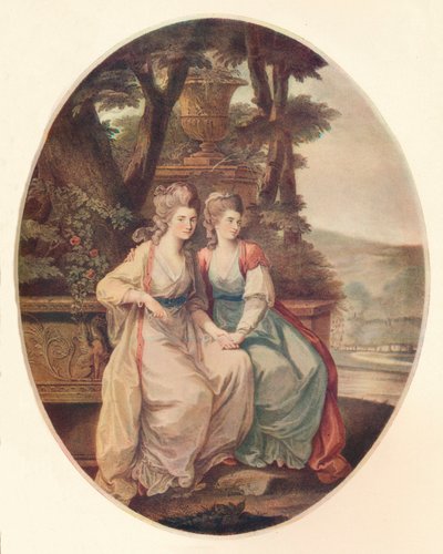 La duquesa de Devonshire y Lady Duncannon, 1782 de William Dickinson