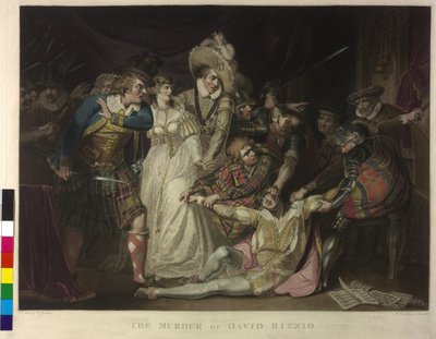 El asesinato de David Rizzio de William Dickinson