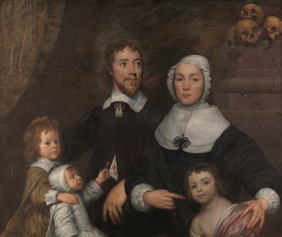 Retrato de una familia, probablemente la de Richard Streatfeild de William Dobson