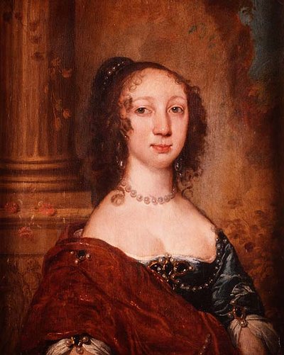 Retrato de una dama, medio cuerpo de William Dobson