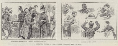 Cena de Navidad para quinientos hombres sándwich en Soho de William Douglas Almond