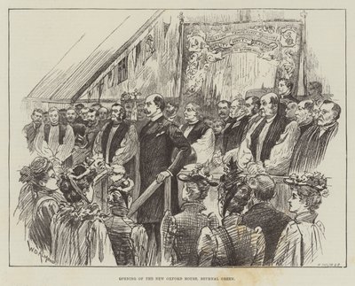 Inauguración de la nueva Casa de Oxford, Bethnal Green de William Douglas Almond