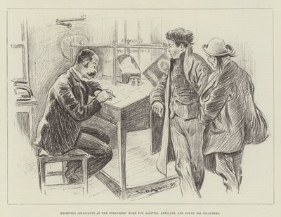 Recibiendo Solicitantes en el Hogar de Extranjeros para Asiáticos, Africanos y Isleños del Mar del Sur de William Douglas Almond
