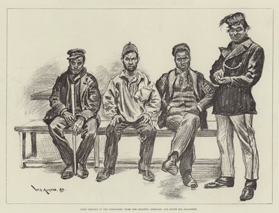 Algunos Internos del Hogar de Extranjeros para Asiáticos, Africanos y Isleños del Mar del Sur de William Douglas Almond