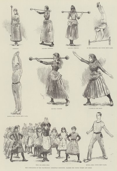 El Gimnasio del Instituto Politécnico Cristiano, Clases para Mujeres Jóvenes y Niñas de William Douglas Almond