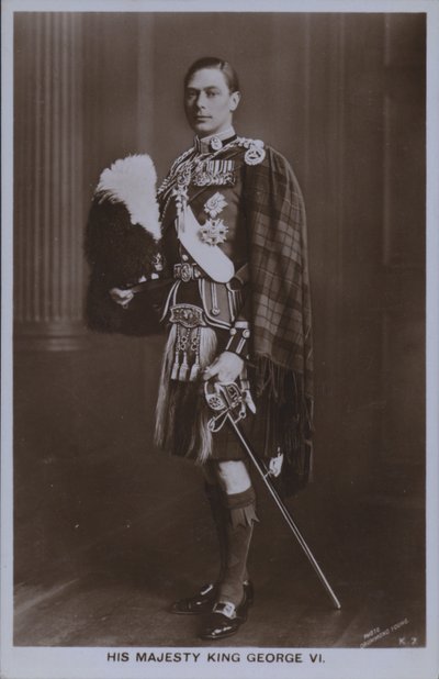 Su majestad el Rey Jorge VI (foto en b/n) de William Drummond Young