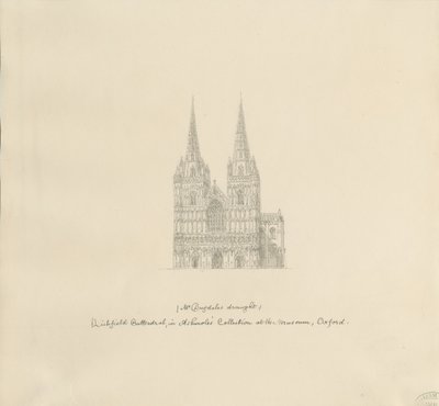 Catedral de Lichfield - Fachada Oeste de William Dugdale
