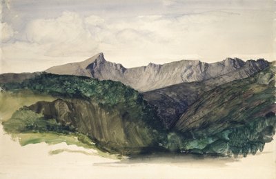 Estudio de una cadena montañosa distante, 1860 de William Dyce