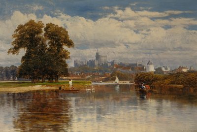 Una vista de Windsor desde el Támesis de William E. Harris