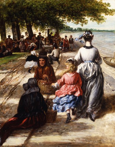 Cerca de la playa, Gloucester, 1877 de William E. Winner