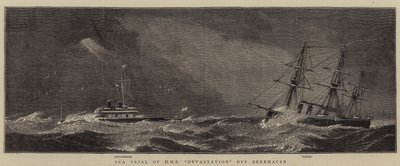 Prueba de mar del HMS Devastation frente a Berehaven de William Edward Atkins